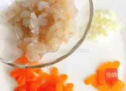 Illustration of how to make shrimp and tofu chinchilla rice 2