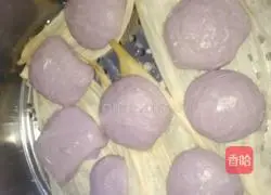Illustration of how to make purple sweet potato buns 4