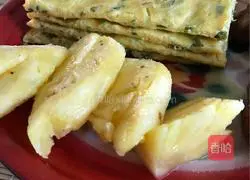 Illustration of how to make zucchini cornmeal pancakes 12