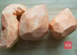 Illustration of how to make sweet potato glutinous rice cakes 1
