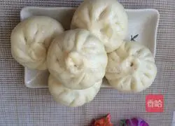Illustration of how to make kohlrabi oil steamed buns 15