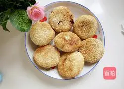 Illustration of how to make sesame red bean glutinous rice cake 11