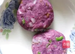 Purple Sweet Potato Vegetable Shrimp Cake Recipe Illustration 5