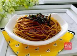 Illustration of how to make scallion oil noodles 16