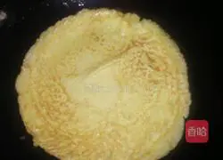 Illustration of making milk egg pancake 6