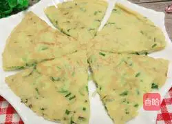 Illustration of how to make garlic and egg pancakes 14