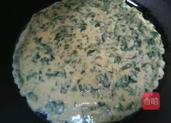 Illustration of how to make mint egg pancake 5