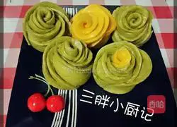 Illustration of how to make rose steamed buns 18