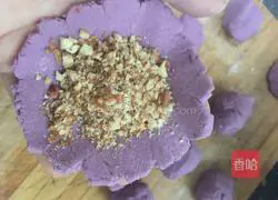 Purple Sweet Potato Peanut Cake Recipe Illustration 7