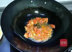 Illustration of how to make tomato and egg noodles 5