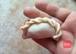 Illustration of how to make lace dumplings (pork and leek stuffing) 11