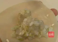 Illustration of how to make shrimp and cabbage (triangular dumplings) 7