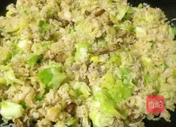 Roasted duck diced buns Illustration of how to make vegetable fried rice 10