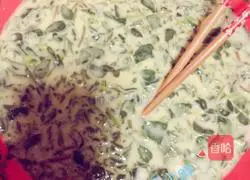 Illustration of how to make purslane pancakes 5