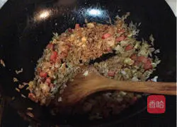 Soy sauce Illustration of how to make fried rice 8