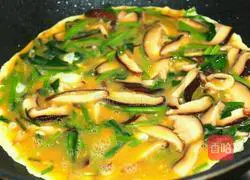 Illustration of how to make mushroom and vegetable cheese cake 14