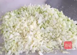 Illustration of how to make cabbage and pork dumplings 2