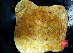 Illustration of making sauce-flavored pancakes 16