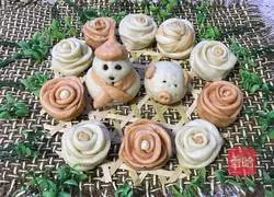 Illustration of how to make rose steamed buns 13