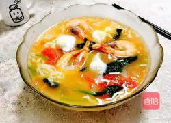 Illustration of how to make soup noodles 16