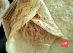 Potato shredded burrito Illustration of practice 14