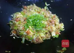 Illustration of how to make cabbage fried rice 14