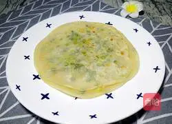 Illustration of how to make scallion pancake 10