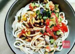 Illustration of how to make noodles with strips 5