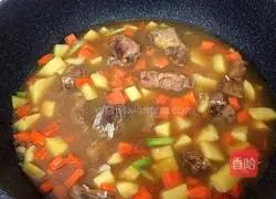 Illustration of how to make braised pork ribs with rice 11