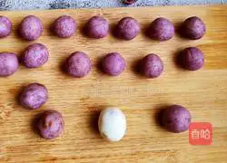 Illustration of how to make glutinous rice balls with red bean paste 12