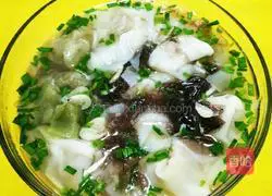 Illustration of how to make seaweed and shrimp skin wontons 5