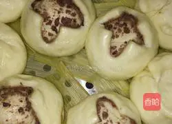 Illustration of how to make red bean stuffed buns 8