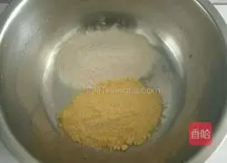 Illustration of how to make cornmeal pancakes in clear soup 1