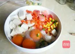 Illustration of how to make steamed buns, duck egg and vegetable pancakes 3