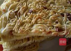 Illustration of how to make thin ham pancakes 10