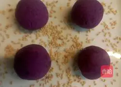 Illustration of how to make pan-fried purple potato cake 8