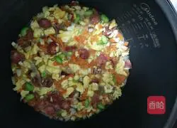 Illustration of braised sausage rice 3