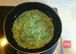 Illustration of how to make water spinach cake 7