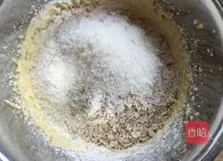 Illustration of how to make oatmeal and coconut shortbread 4