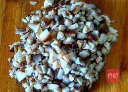 Illustration of how to make rapeseed and mushroom meat buns 3