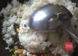  Illustration of how to make colorful egg fried rice 5