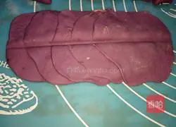Purple Sweet Potato Rose Illustration of how to make flower steamed buns 11