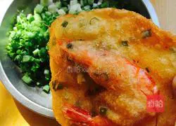 Crispy fried Illustration of how to make shrimp cakes 4