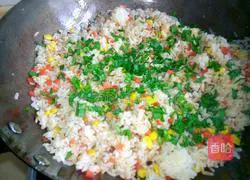 Illustration of how to make shrimp fried rice 4