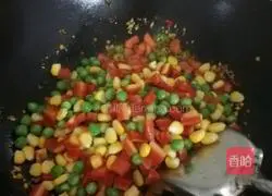 Omelet rice Illustration of how to do it 4