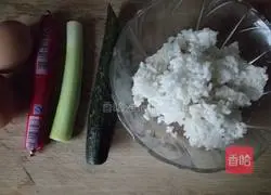 Rice and egg pancake recipe 1