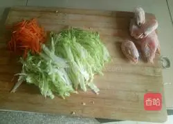 Illustration of how to make fried noodles 1