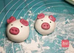 Illustration of how to make piggy glutinous rice balls 19