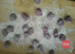 Illustration of how to make purple sweet potato and rose steamed buns 5