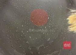 Illustration of how to make spinach and shrimp skin egg pancake 6